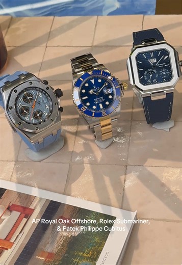 BTS featuring Blue-Dial Luxury Icons: AP, Rolex, Patek