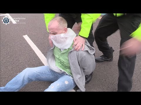 Spitting at police officers will not be tolerated