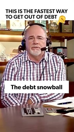 Dave Ramsey on Instagram: "What’s the fastest way to get out of debt? The quickest way to get rid of debt is to use the debt snowball method. Sure, it might appear that paying off the debt with the highest interest rate first makes the most sense—mathematically. Wouldn’t that save you the most money? Yes and no. If you begin with the biggest debt, you won’t see traction for a long time. You might think you’re not making fast enough progress and then lose steam and quit before you even get close 
