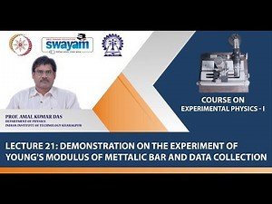 Lecture 21: Demonstration on the experiment of Young's modulus of mettalic bar and data collection