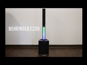 Pro Acoustics Tests the LED Lights on the Behringer C200 Portable Powered Column Loudspeaker