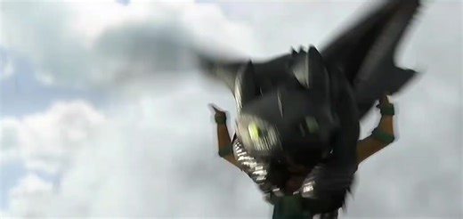 Adorable HTTYD Scene Featuring Toothless and Hiccup Talking to the Moon