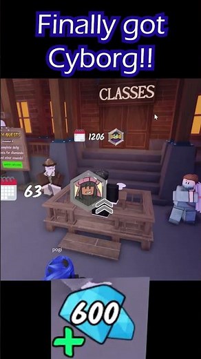 CYBER CLASS UNLOCKED! #roblox #99nightintheforest