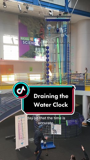 Mesmerizing Time Lapse of Water Clock at Children's Museum