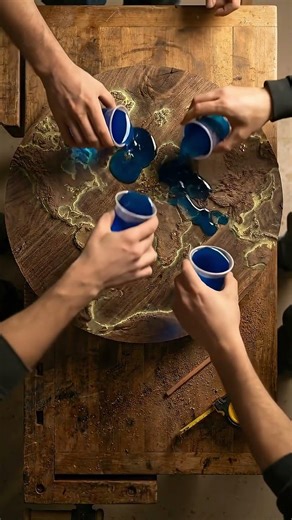 World Map Epoxy Table - Subscribe now #shorts #satisfying #worldmap #epoxy