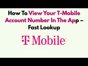 How To View Your T-Mobile Account Number In The App – Fast Lookup