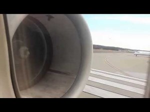 Delta Airlines MD-90 takeoff from Atlanta (cabin view)