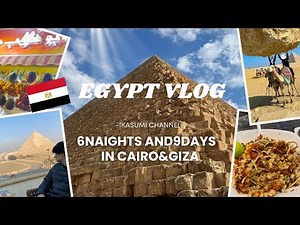 【エジプト６泊９日vlog】カイロ３泊４日🐪大感動のピラミッド😂ラクダに乗ってミイラも見たエジプト冒険の旅🇪🇬