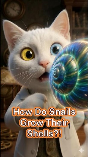 How Do Snails Grow Their Shells?! 🐌✨ #shorts