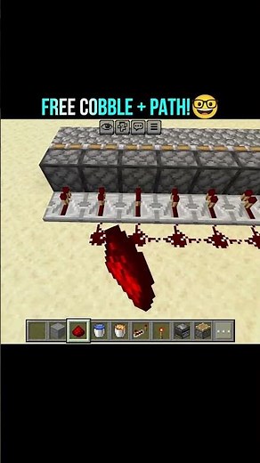 Unlimited Cobblestone Farm! ⛏️ Automatic Path Block Generator in Minecraft 🤯
