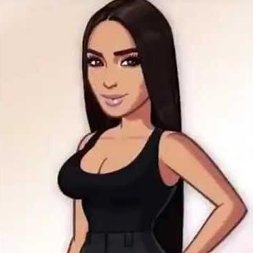 Hey Bestie Kim Kardashian Cartoon - Stan Twitter