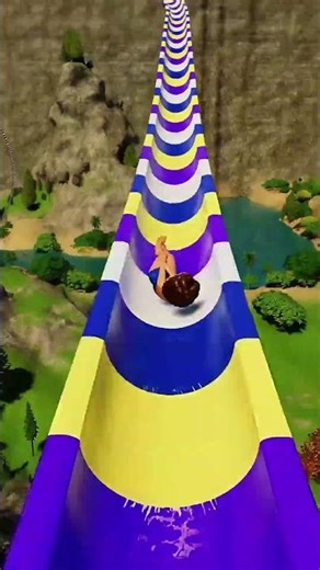 Would U Ride Down This Fire Slide? 🔥😱 (Planet Coaster 2)