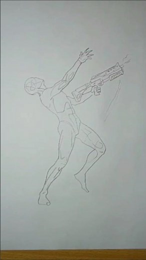 Gun Recoil Pose 🔫 | Gesture Drawing