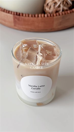 How to Make an Iced Latte Candle
