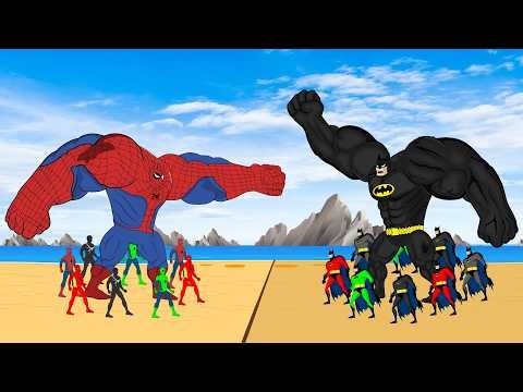Batman Evolution HUNTS Spider-Man Family: Who Is Strongest?