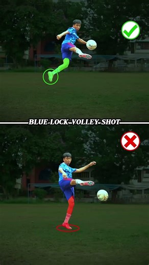 blue lock volley shot tutorial ✅💫