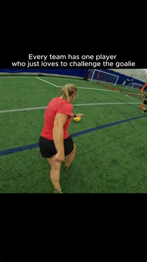 Every Footy Team Has That One Guy Who Challenges the Goalie in the Air