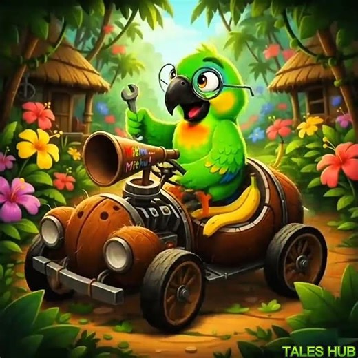 “Engineer Mithu🦜🚗 | Funny Parrot Story | Kids Comedy Story | Jungle Cartoon”#FunnyParrot#KidsCartoon