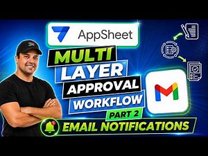 Build Email Notifications in AppSheet | Approval Workflow Part 2 #nocode #businessautomation