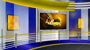 3D rendering Virtual set studio for chroma footage Realize your vision for a professional-looking studio – wherever you want it. With a simple setup, a few square feet of space, and Virtual Set