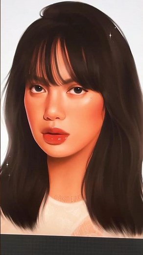 LISA fan art ♡ #digitaldrawing #lisa #blackpinklisa #rockstarlisa