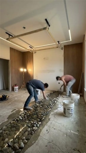 Cozy rustic Unreal Room Transformation | From Bare Floor to Stunning Rustic Stone Interior