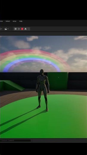 Create a rainbow arc material in Unreal Engine 5 #unrealengine5 #edit #roblox #fortnite #ue5 #gaming