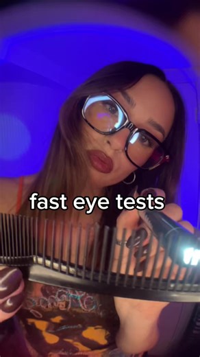 ASMR Fast and Aggressive Eye Test Experience