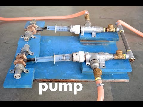 How to Make Powerful Reciprocating Water Pump / Compressor - Science Project