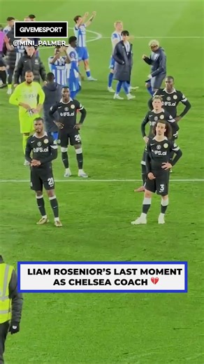 Liam Rosenior's Chelsea farewell is hard to watch 🥺 #chelsea
