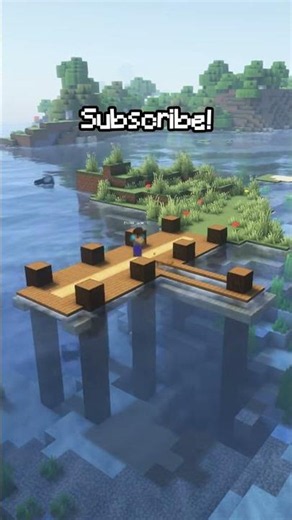 How to Build a Fishing Dock in Minecraft 🎣 #minecraft #fyp #minecraft...