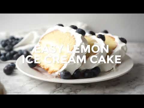How to make Easy Lemon Ice Cream Cake