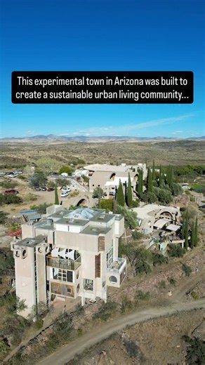 Scene Select on Instagram: "Have you heard of Arcosanti? It’s an architectural experiment just an hour north of Phoenix, and it looks straight out of another world. Save this for your next AZ day trip 👇 #arizona #azdaytrip #azarchitecture"