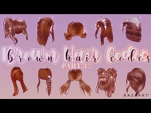 Aesthetic Brown Hair Codes | Part 3!! | Roblox Bloxburg