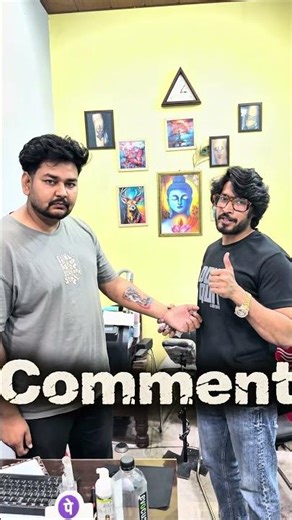 Bhai ne apni gf ki eyes ka tattoo banwaya tattoo kaisa bana pls comnt #tattoo #reel #viralshorts