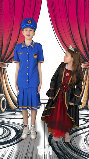 Boom Chiki Boom | Princess and Police Girl #kidssongs #dancealong #shorts