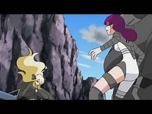 Cynthia And Garchomp save Ash, Dawn, Brock From Team Galactic