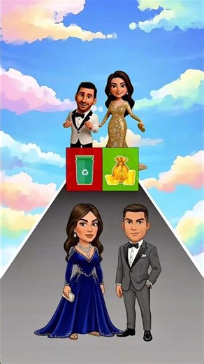 who is the best? 🔥 ronaldo v messi 🐐 👑 #cartoon