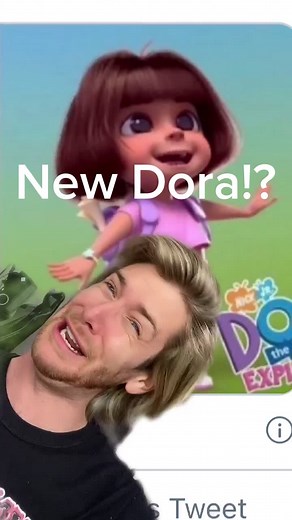 thoughts on the ‘NEW DORA’ 🤮😡🤡🙃 #dora #doratheexplorer #foryou #tv #trending
