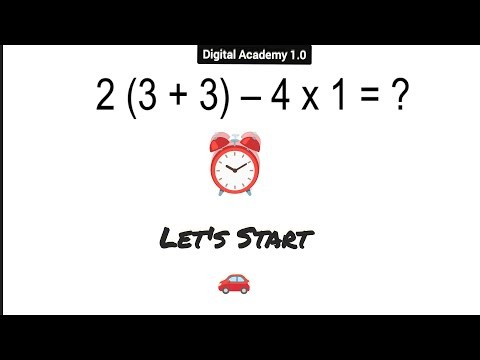 2(3+3)-4×1 = ❓ONLY 1% GET THIS RIGHT 👍