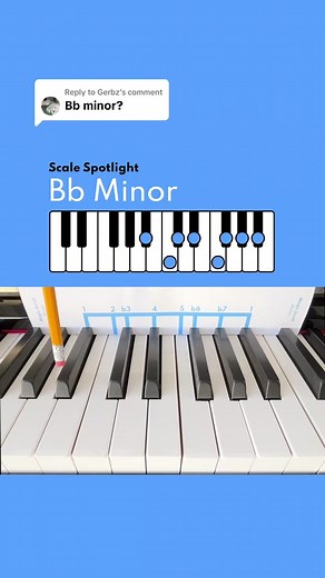 Replying to @Gerbz Scale Spotlight: Bb Minor #pianoscales #learnpiano #minorscale #musiceducation #musictheory #eartraining #learnmusic