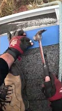 Installing Trim for a Metal Roof Gable Boxes and Starter #shorts