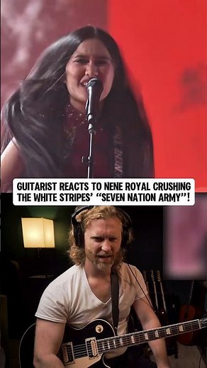 PRO Guitarist Watches Nene Royal NAIL “Seven Nation Army” at the AGT Final!