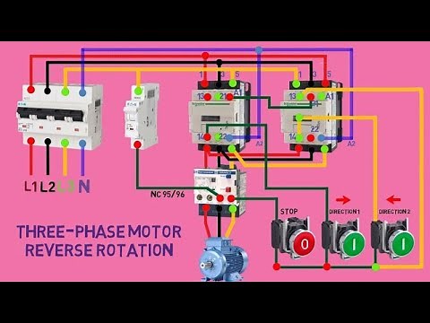 Three phase motor forward and reverse rotation wiring | SRA Electrical