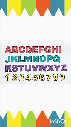 abcd a to z learning one two three count