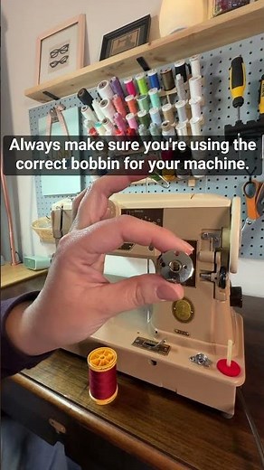 How to wind a bobbin on a vintage Singer 401 sewing machine