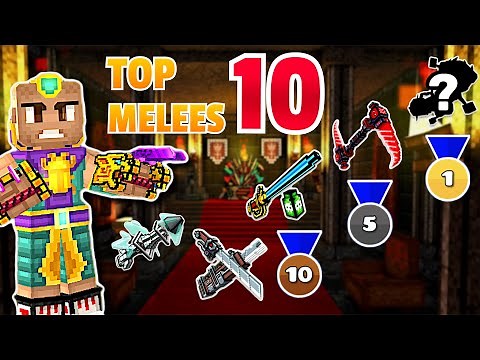 TOP 10 MELEE WEAPONS in Pixel Gun 3D [Updated List] October 2022