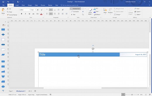 Visio - How to Edit or Delete a Header or Footer