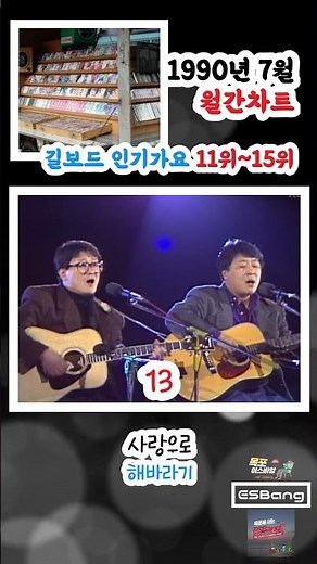 July 1990 Inkigayo Monthly Chart #11–#15 / 90s K-Pop Chart Rewind #ShinHaeChul #JangDeok #Sunflow...