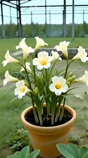 From Soil to Scented Beauty | Freesia Flower Growing Naturally 🌸 #subscribe #growthjourney